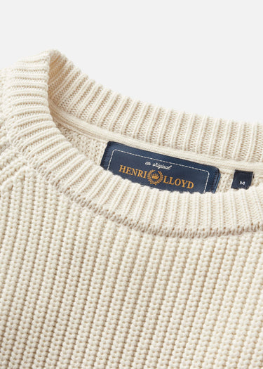 Henri Lloyd Truien Golant ribbed crew - ecru