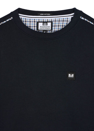 Weekend Offender Truien Vega - navy blue house check
