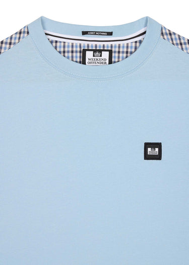 Weekend Offender T-shirts Diaz - winter sky blue house check