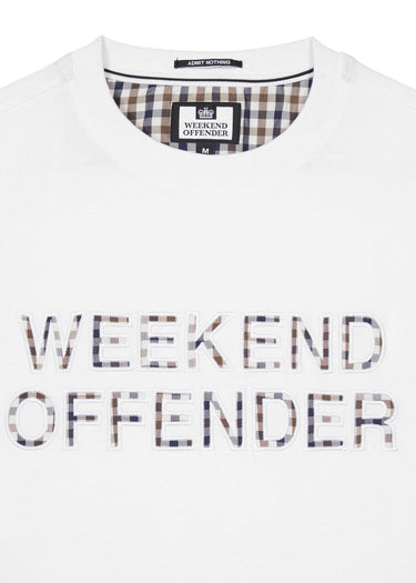 Weekend Offender T-shirts Tornaco - white mid house check