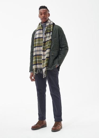 Barbour Sjaals Yaxley tartan scarf - forest mist tartan