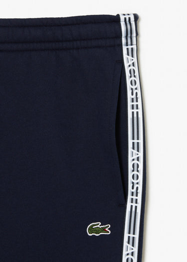 Lacoste Broeken Contrast stripe tracksuit trousers - navy blue