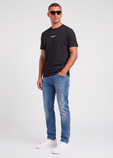 Aquascutum T-Shirts Back graphic t-shirt - black