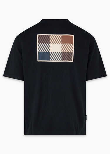 Aquascutum T-Shirts Back graphic t-shirt - black