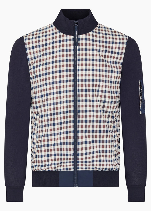 Aquascutum Sweatjacken Club tech fz sweater - navy