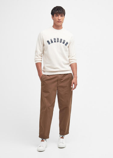 Barbour Truien Debson crew - white marl