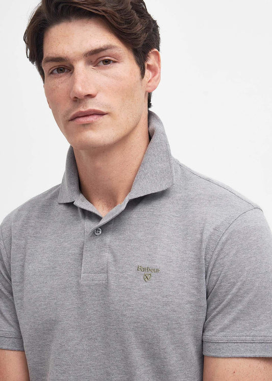 Barbour Polo's  Lightweight sports polo - grey marl 