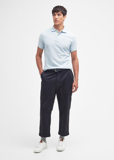 Barbour Polo's Tartan pique polo - niagra mist