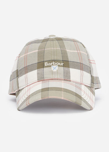 Barbour Petten Tartan sports cap - glenmore olive