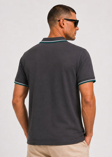 Fred Perry Polo's Twin tipped fred perry shirt - anchor grey light ice sport green