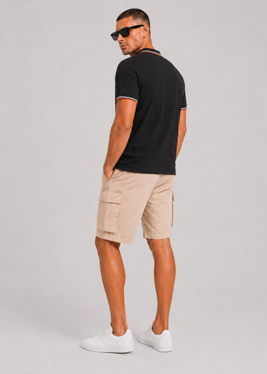 Fred Perry Polo's Twin tipped fred perry shirt - black dusky blue strawberry cream