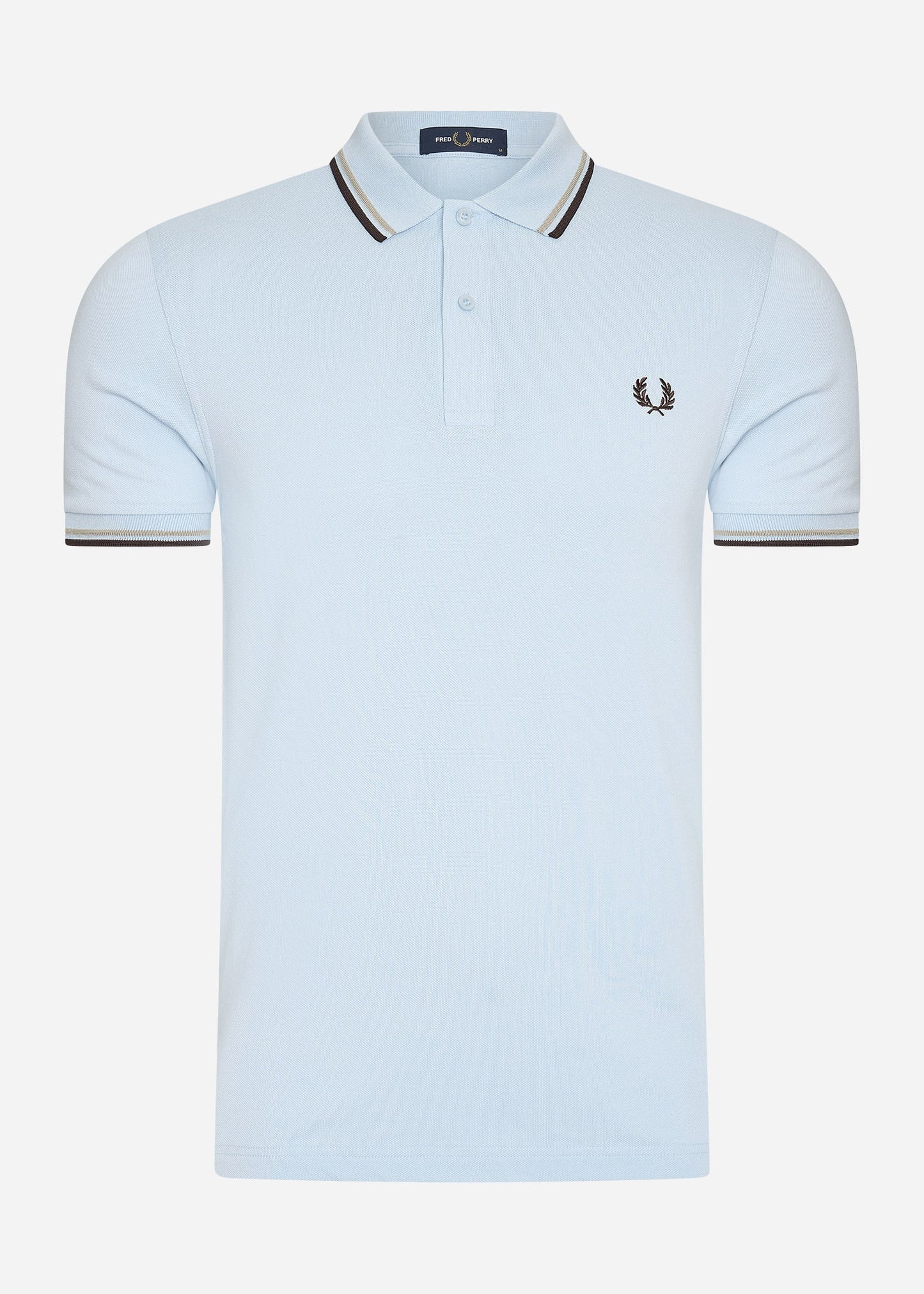 Fred Perry Polo's  Twin tipped Fred Perry shirt - light smoke warm green 