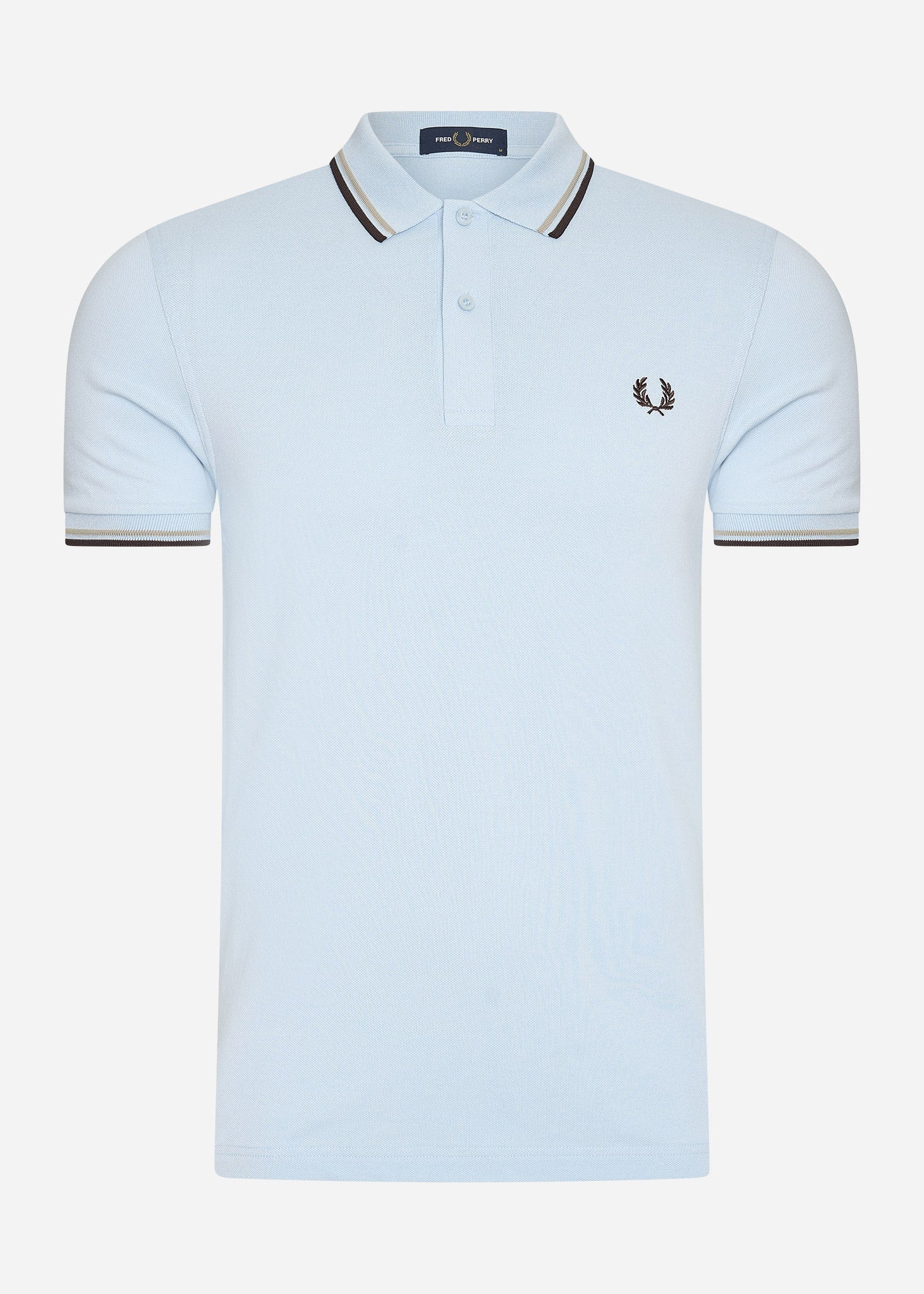 Fred Perry Polo's  Twin tipped Fred Perry shirt - light smoke warm green 