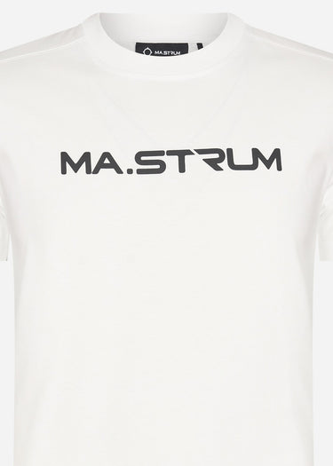 MA.Strum T-shirts Chest print tee - optic white