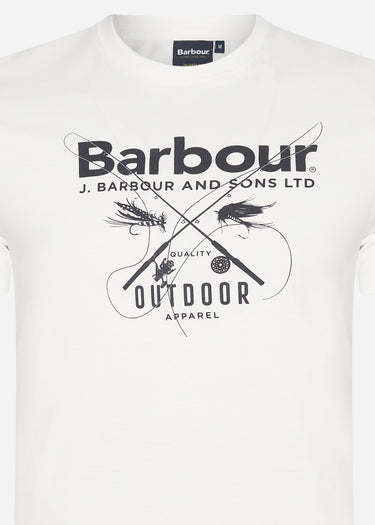 Barbour T-shirts Fly tee - white