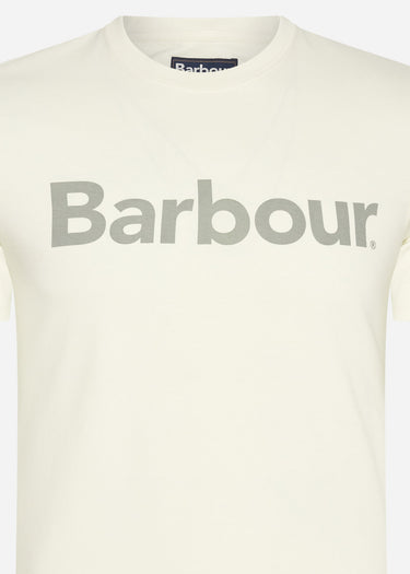 Barbour T-shirts Logo tee - ecru