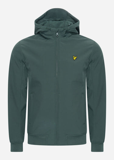 Lyle & Scott Jassen Fleece back softshell jacket - argyle teal