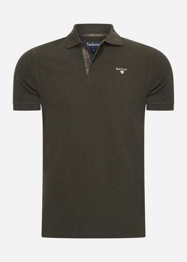 Barbour Polo's Tartan pique polo shirt - forest green