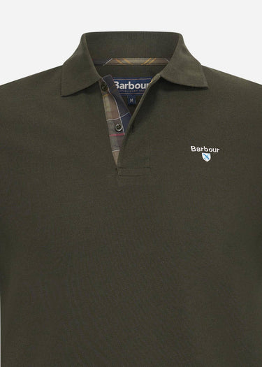 Barbour Polo's Tartan pique polo shirt - forest green