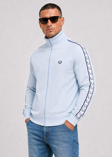 Fred Perry Vesten Tape track jacket - dusky blue