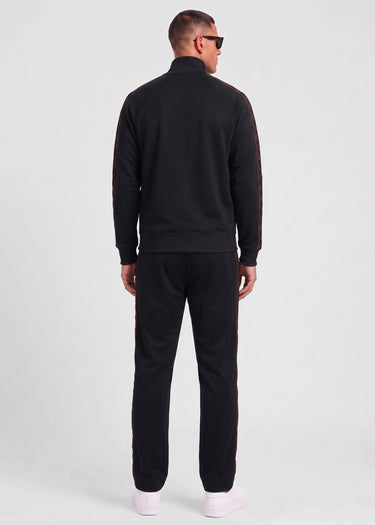 Fred Perry Vesten Contrast tape track jacket - black