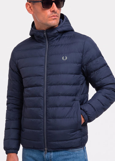 Fred Perry Jassen Hooded insulated jacket - dark airforce