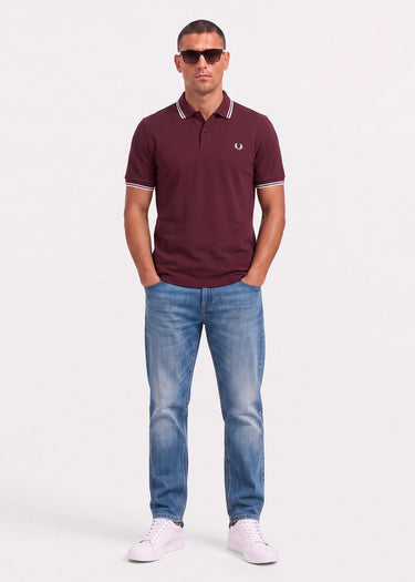 Fred Perry Polo's Twin tipped polo - oxblood
