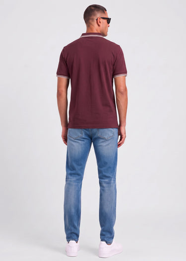 Fred Perry Polo's Twin tipped polo - oxblood
