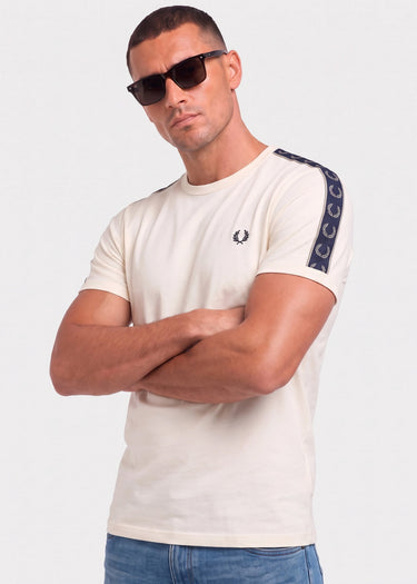 Fred Perry T-shirts Contrast tape ringer t-shirt - ecru