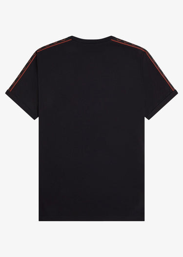 Fred Perry T-shirts Contrast tape ringer t-shirt - black