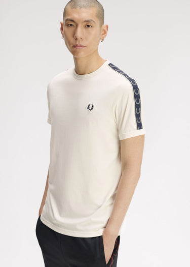 Fred Perry T-shirts Contrast tape ringer t-shirt - ecru