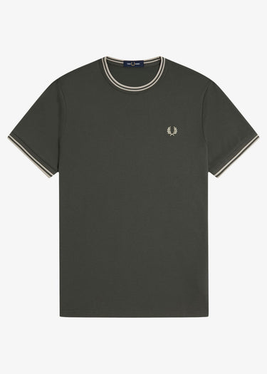 Fred Perry T-shirts Twin tipped t-shirt - field green oatmeal