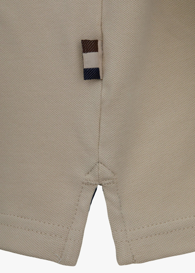 Aquascutum Polos Cc stretch piqué sleeve polo - beige