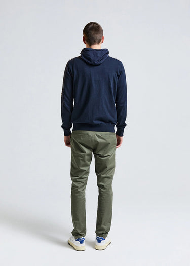 Aquascutum Vesten Lamina pocket fz hoodie - navy