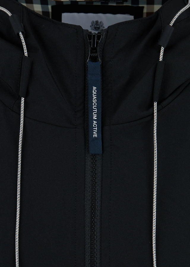 Aquascutum Jackets Shell sp hooded jacket - black