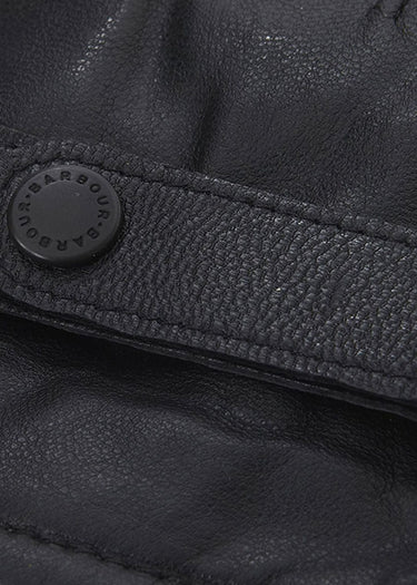Barbour Handschoenen Burnished leather thinsulute gloves - black