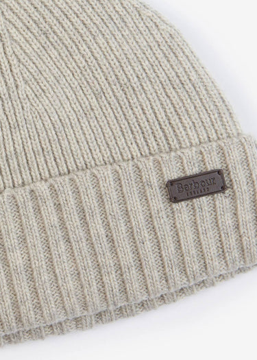 Barbour Mutsen Carlton beanie hat - light grey