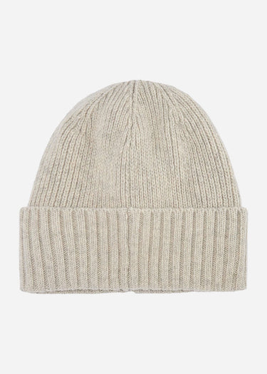 Barbour Mutsen Carlton beanie hat - light grey