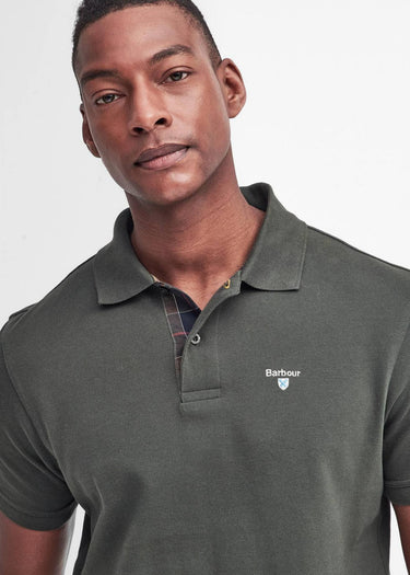 Barbour Polo's Tartan pique polo shirt - forest green