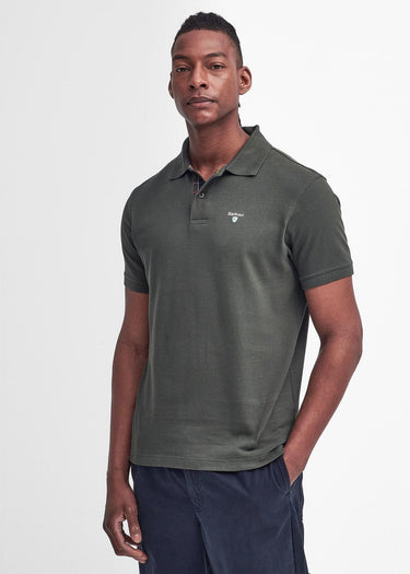 Barbour Polo's Tartan pique polo shirt - forest green