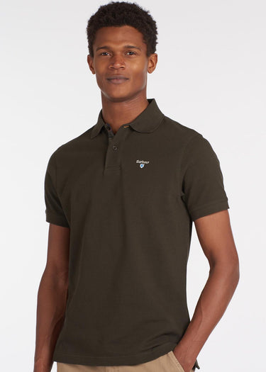 Barbour Polo's Tartan pique polo shirt - forest green
