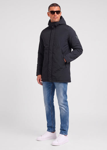Marshall Artist Jassen Kingston hooded trench jacket - black