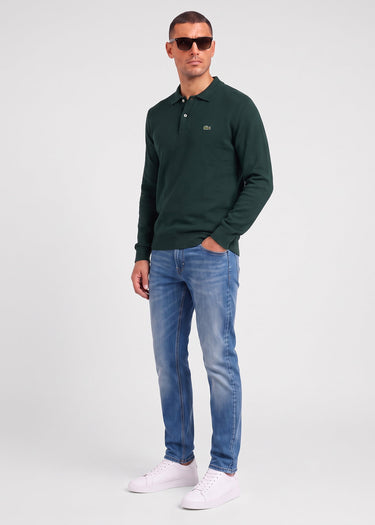 Lacoste Longsleeve Polo's Knitted long sleeve polo sweater - sinople