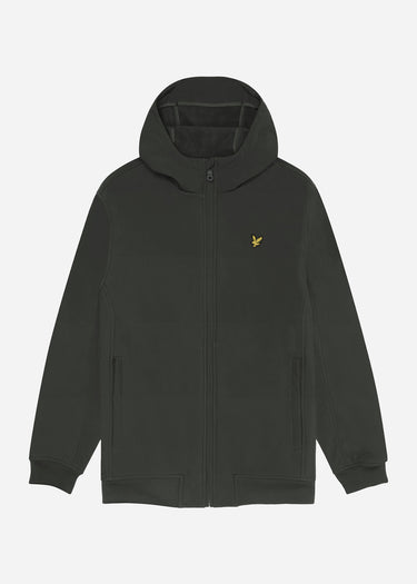 Lyle & Scott Jassen Fleece back softshell jacket - gunmetal