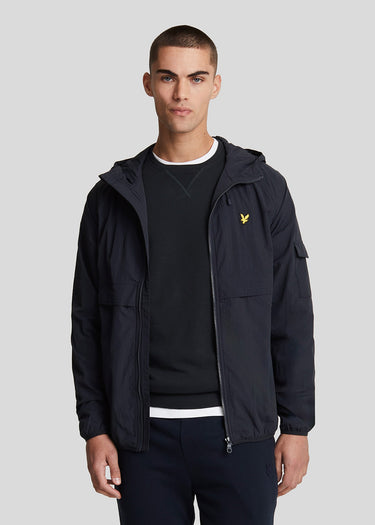 Lyle & Scott Jassen Hooded windbreaker jacket - dark navy