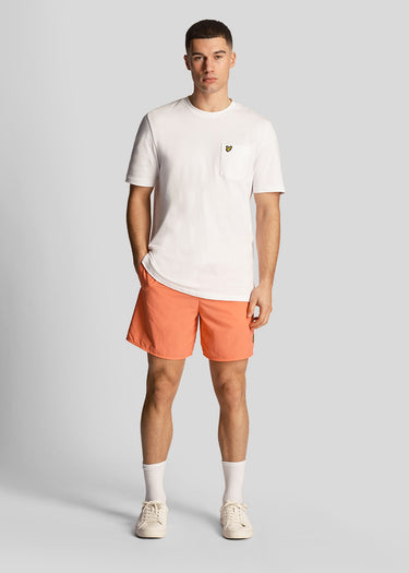 Lyle & Scott Zwembroeken Plain swim short - tangerine tango