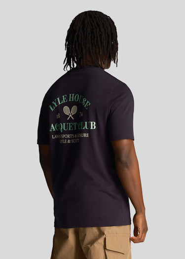 Lyle & Scott T-shirts Racquet club graphic t-shirt - dark navy