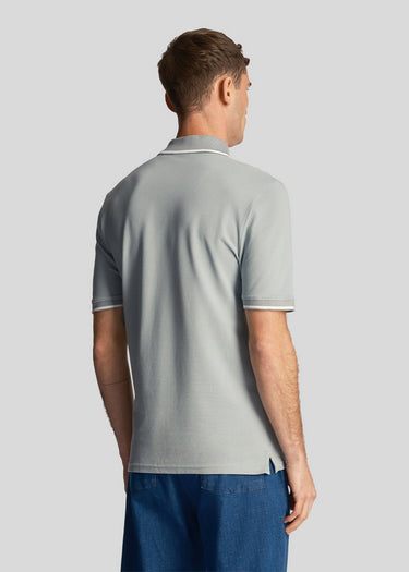 Lyle & Scott Polo's Tipped polo shirt - slate blue white