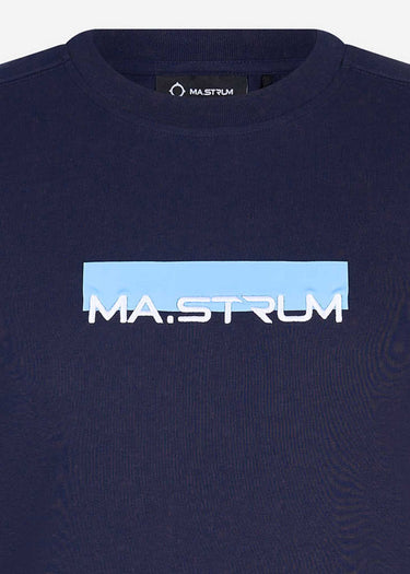 MA.Strum T-shirts MA.Strum block print tee - ink navy