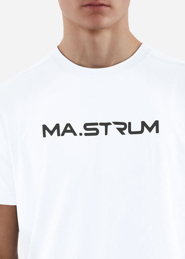 MA.Strum T-shirts Chest print tee - optic white